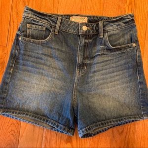 GUESS high waisted jean shorts